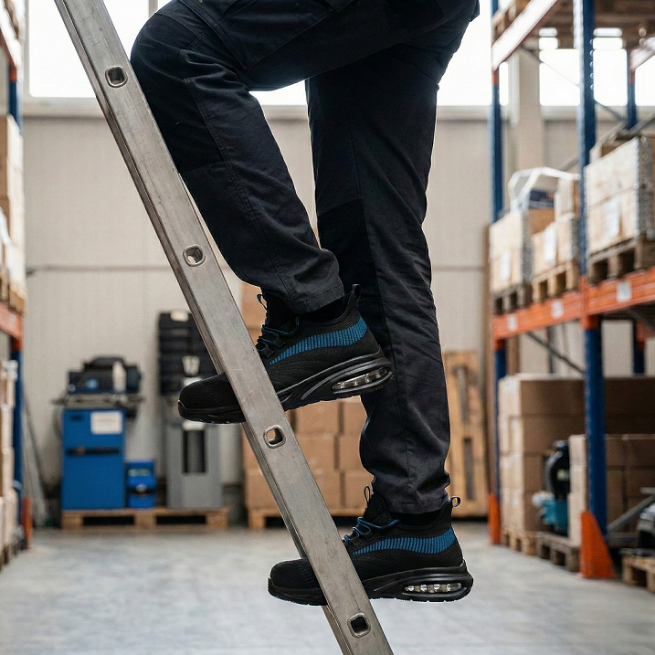 Buty Robocze Półbuty Ochronne Męskie Sportowe Adidasy z Podnoskiem Stalowym Arhem 605 S1 SR 40-46 - obrazek 3