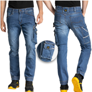 Spodnie Robocze Jeansowe Jeansy do Pasa Rica-Lewis JOB Męskie Jeans Do Pracy rozmiary 46-60