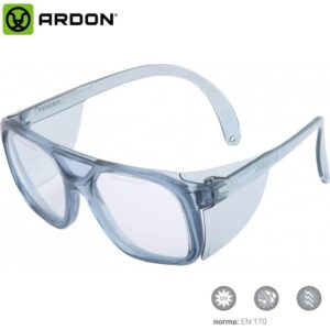 Ardon V4000 Okulary Ochronne Bezbarwne z Boczną Ochroną UV