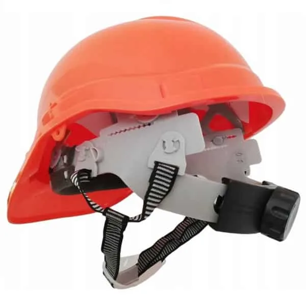 Kask Hełm Roboczy Ochronny BHP 4-Punktowy Budowlany z Paskiem Czerwony - obrazek 3