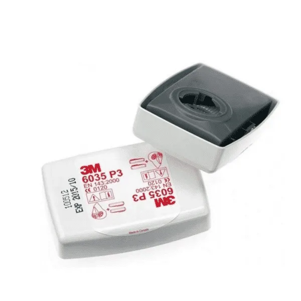 Półmaska 3M 6200 z Filtrami 6035 P3 Maska Lakiernicza Przeciwpyłowa+Ściereczka - obrazek 4