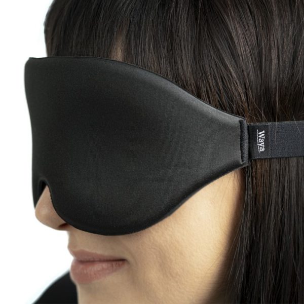Maska Na Oczy WAYA Do Spania Opaska Sleep Mask 3D PREMIUM CZARNA