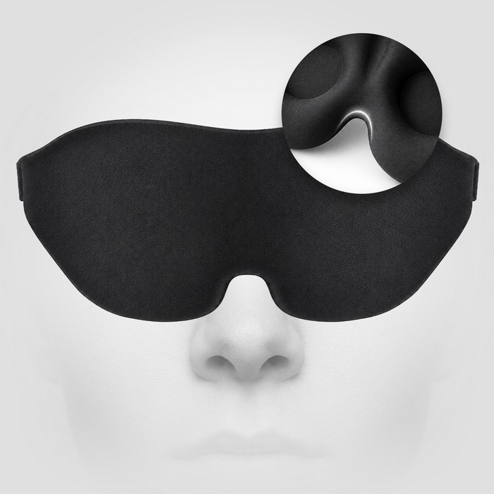 Maska Na Oczy WAYA Do Spania Opaska Sleep Mask 3D PREMIUM CZARNA