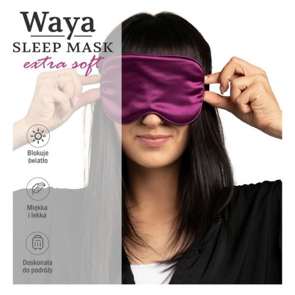 Maska Na Oczy WAYA Do Spania Opaska Sleep Mask SILK
