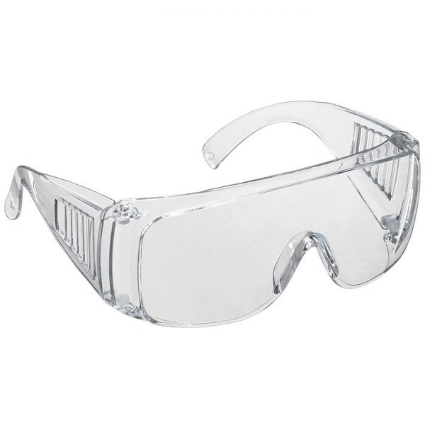 Okulary Ochronne PP-O3 Gogle Robocze Przeciwodpryskowe Laboratoryjne Bezbarwne BHP