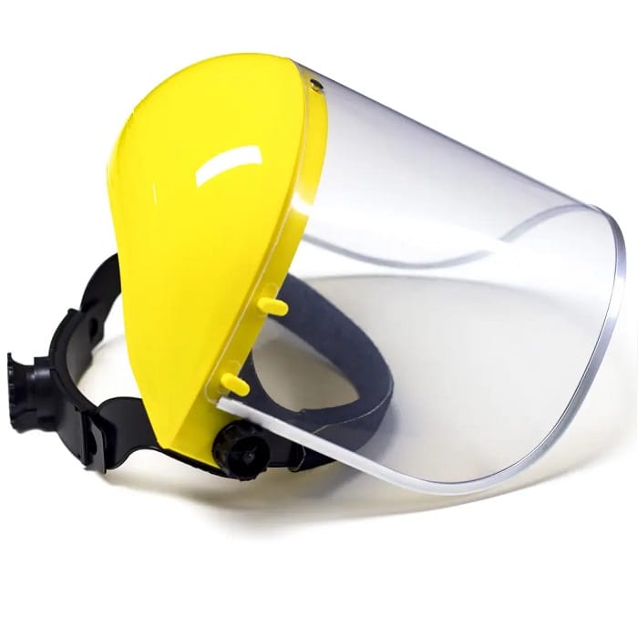 Osłona Twarzy Przyłbica Przeciwodpryskowa Maska Ochronna do Koszenia Trawy Bezbarwna Regulowana - obrazek 8