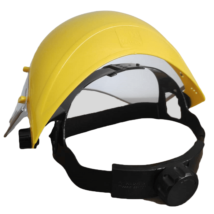 Osłona Twarzy Przyłbica Przeciwodpryskowa Maska Ochronna do Koszenia Trawy Bezbarwna Regulowana - obrazek 11