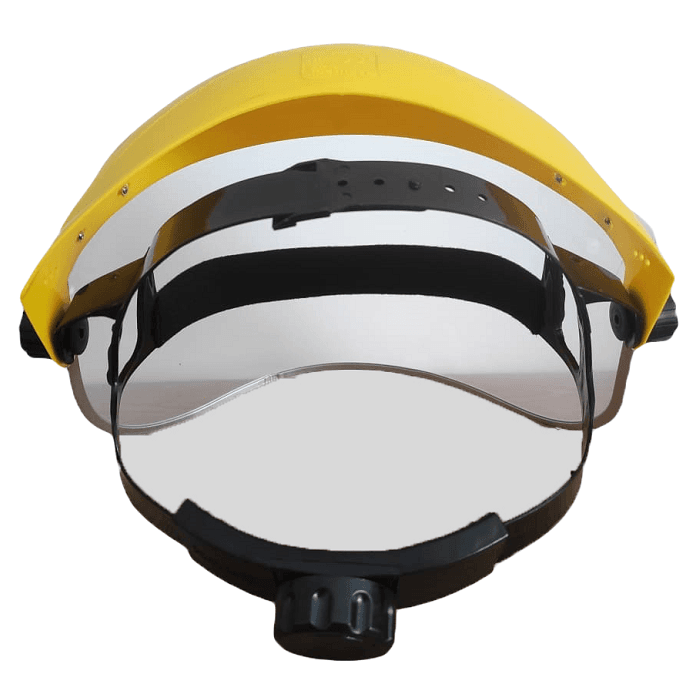 Osłona Twarzy Przyłbica Przeciwodpryskowa Maska Ochronna do Koszenia Trawy Bezbarwna Regulowana - obrazek 10