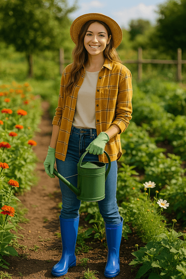 Kalosze Damskie LEMIGO ILSE 967 Młodzieżowe Eleganckie Gumiaki Polskie Gumowce Niebieskie 36-42 - obrazek 3