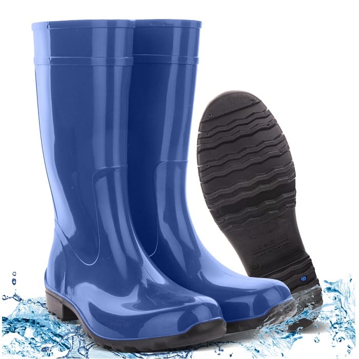 Kalosze Damskie LEMIGO ILSE 967 Młodzieżowe Eleganckie Gumiaki Polskie Gumowce Niebieskie 36-42