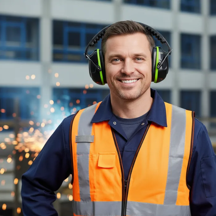 MAGROS Nauszniki Ochronne Robocze Regulowane Wygłuszające Słuchawki Przeciwhałasowe Ochronniki Słuchu