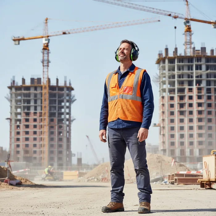 MAGROS Nauszniki Ochronne Robocze Regulowane Wygłuszające Słuchawki Przeciwhałasowe Ochronniki Słuchu