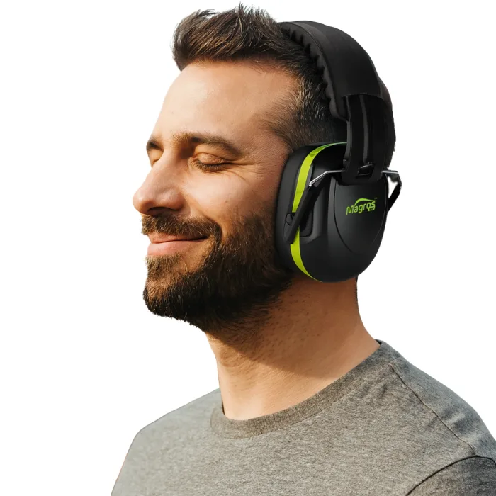 MAGROS Nauszniki Ochronne Robocze Regulowane Wygłuszające Słuchawki Przeciwhałasowe Ochronniki Słuchu