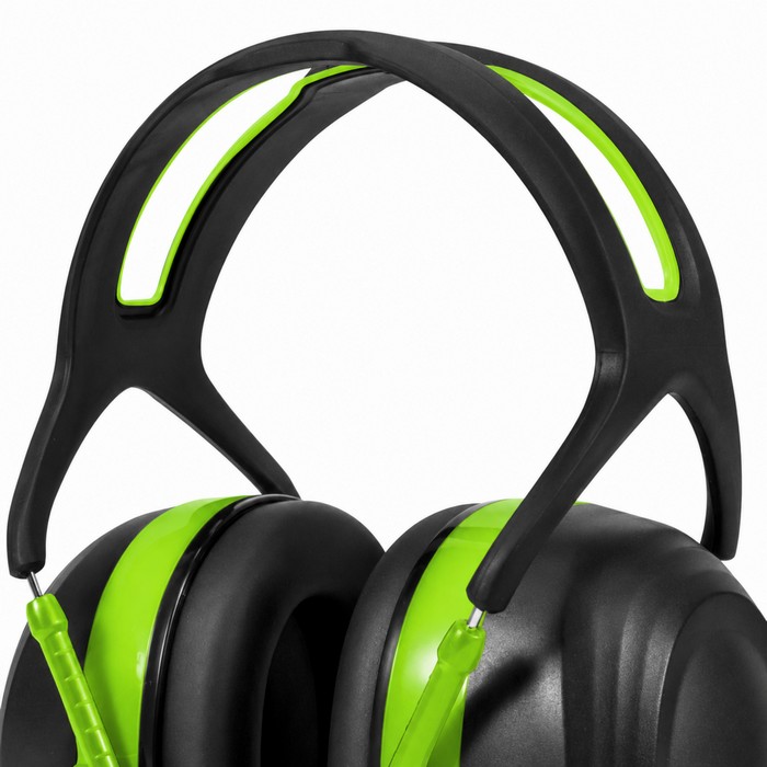 Nauszniki ochronne MAGROS DBZ czarno-zielone SNR 37 dB